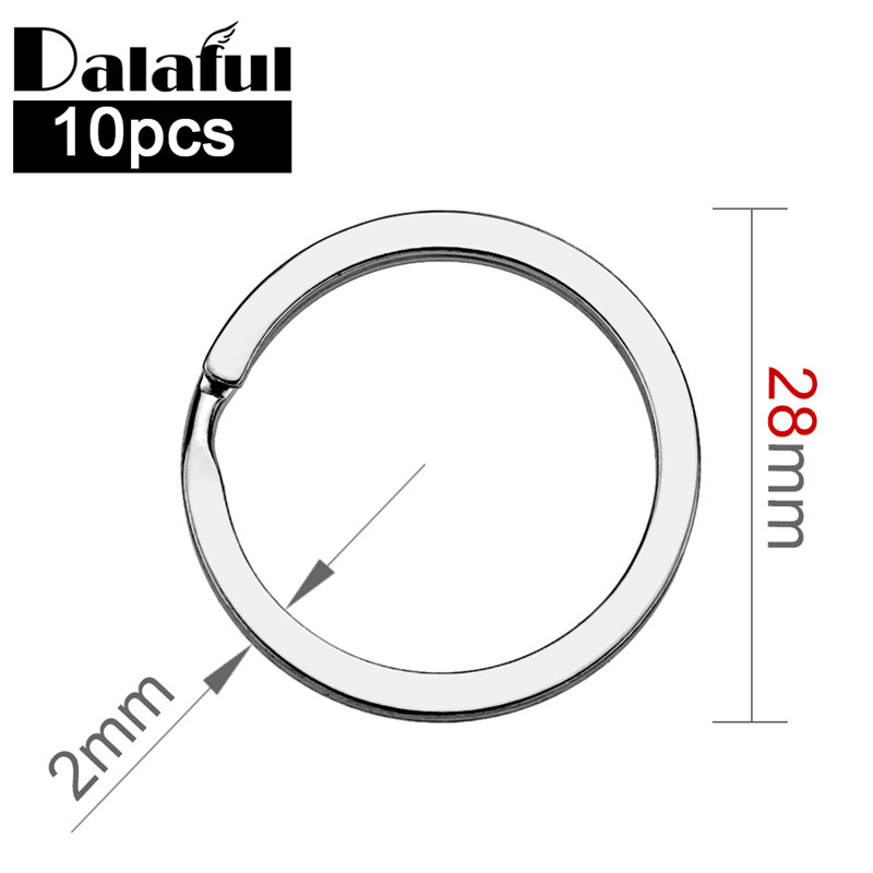 Compass Keychain Mini - 10 sztuk 28mm brelok dzielone pierścienie