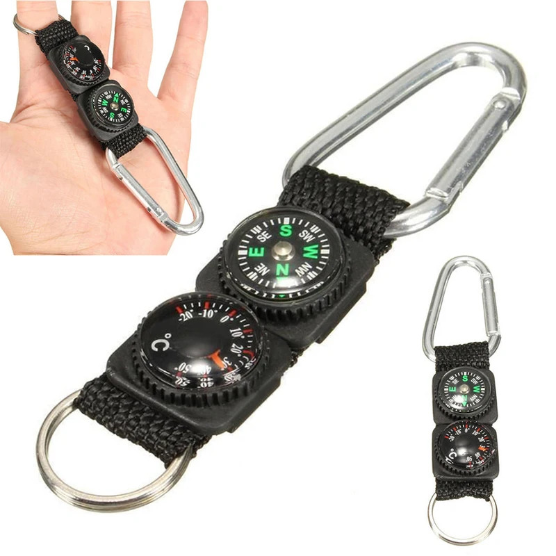 Compass Keychain Mini - 1 szt. Uniwersalny Wielofunkcyjny 3 w