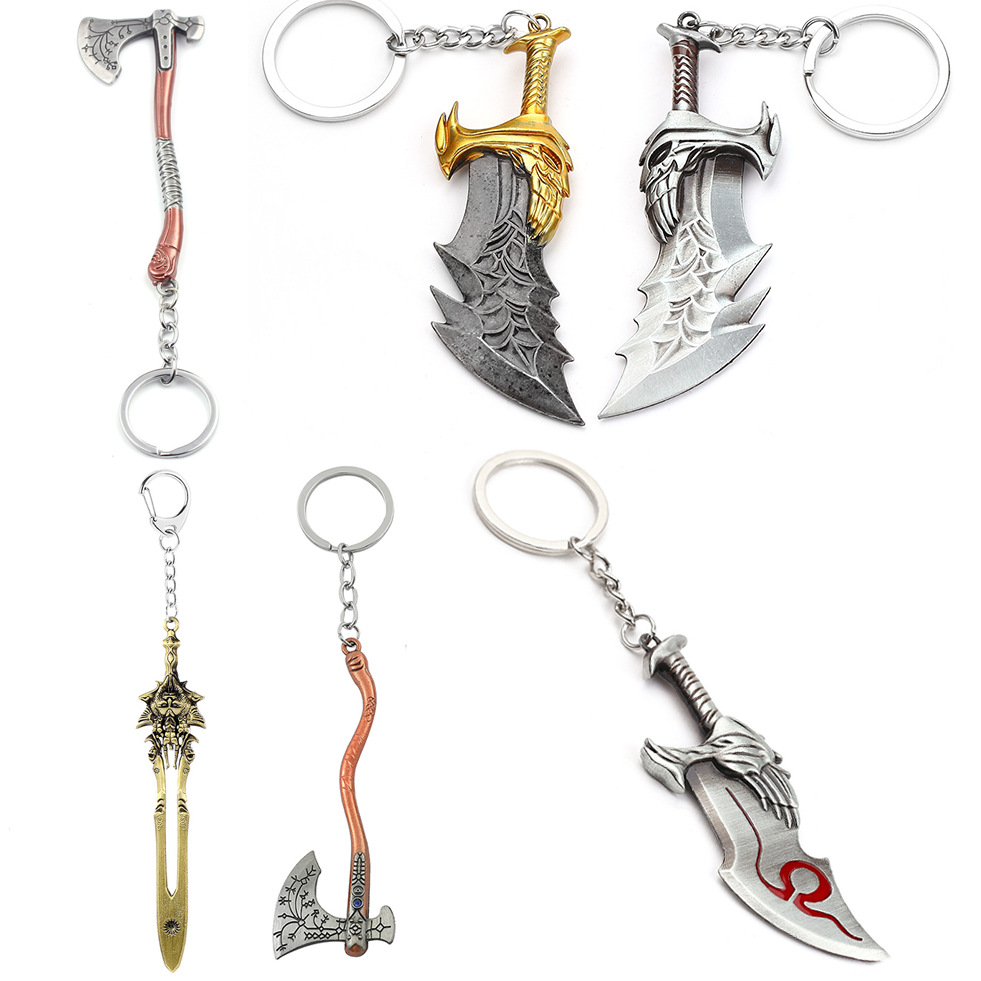Carabiner Keychain - Brelok do kluczy z mieczem Krata