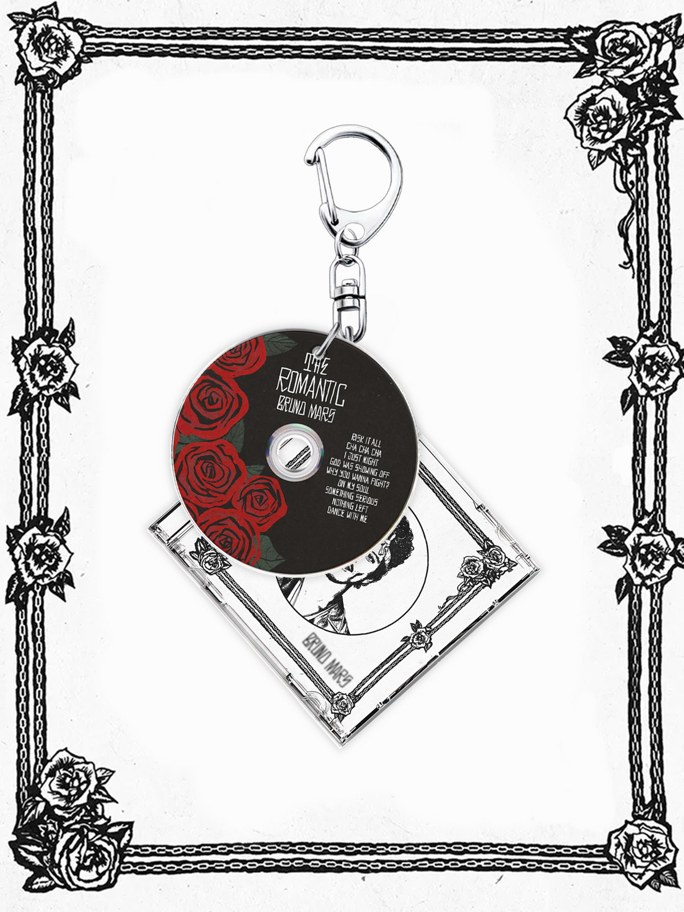 Carabiner Keychain - Breloczek Bruno, Romantyczny, Mars, Breloczek z