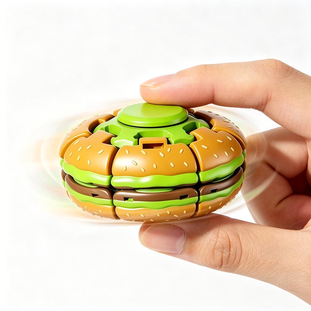 Fidget Spinner Bearing - Burger Gyroskop Zabawka Antystresowa Spinner na