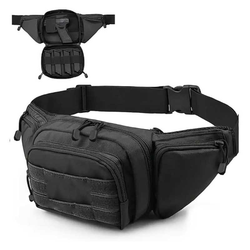 Edc Concealed Carry Fanny Pack - Wodoodporna torba biodrowa Molle EDC, taktyczna