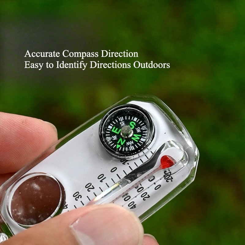Compass Keychain Mini - Kompas survivalowy na zewnątrz, przenośny mini