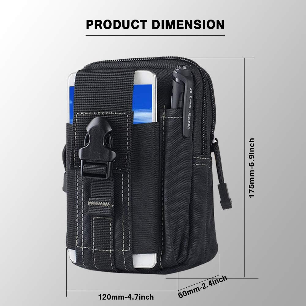 Taktyczna torba na pas Molle,  – Edc Carry Belt Pouch recenzja i cena