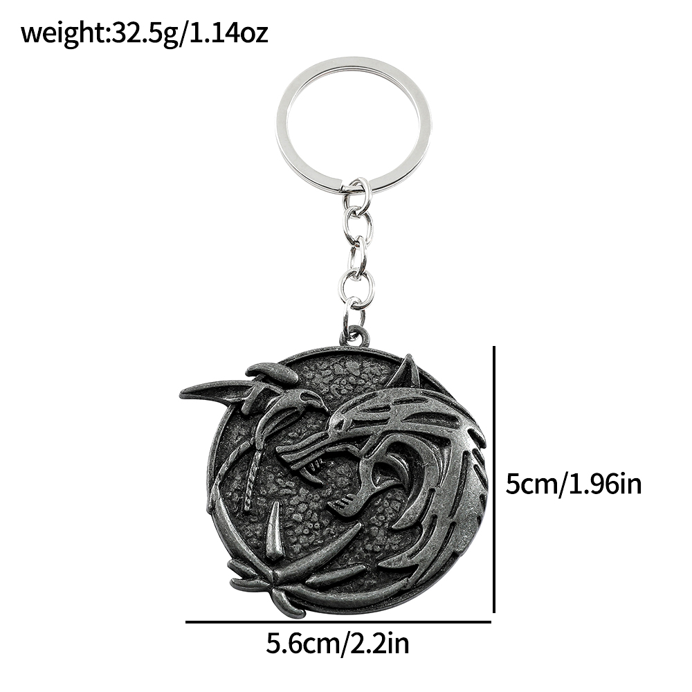 Brelok Vintage z Głową Wilka,  – Carabiner Keychain recenzja i cena