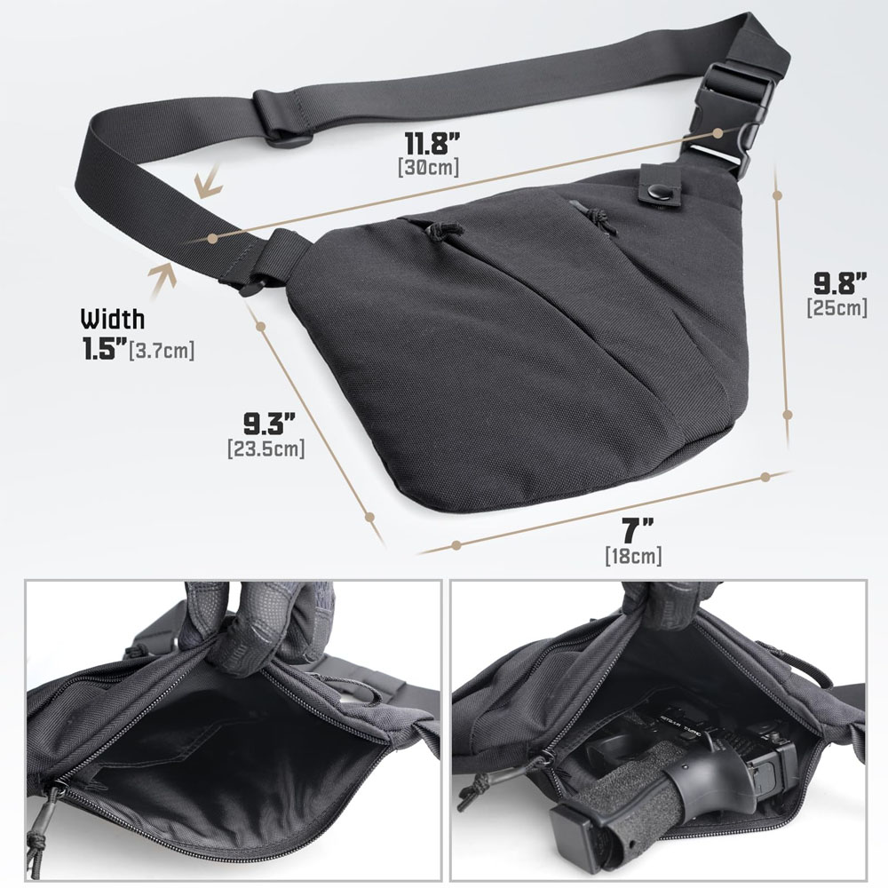 Taktyczna ukryta torba do nosz – Edc Carry Bag For Pistol recenzja i cena