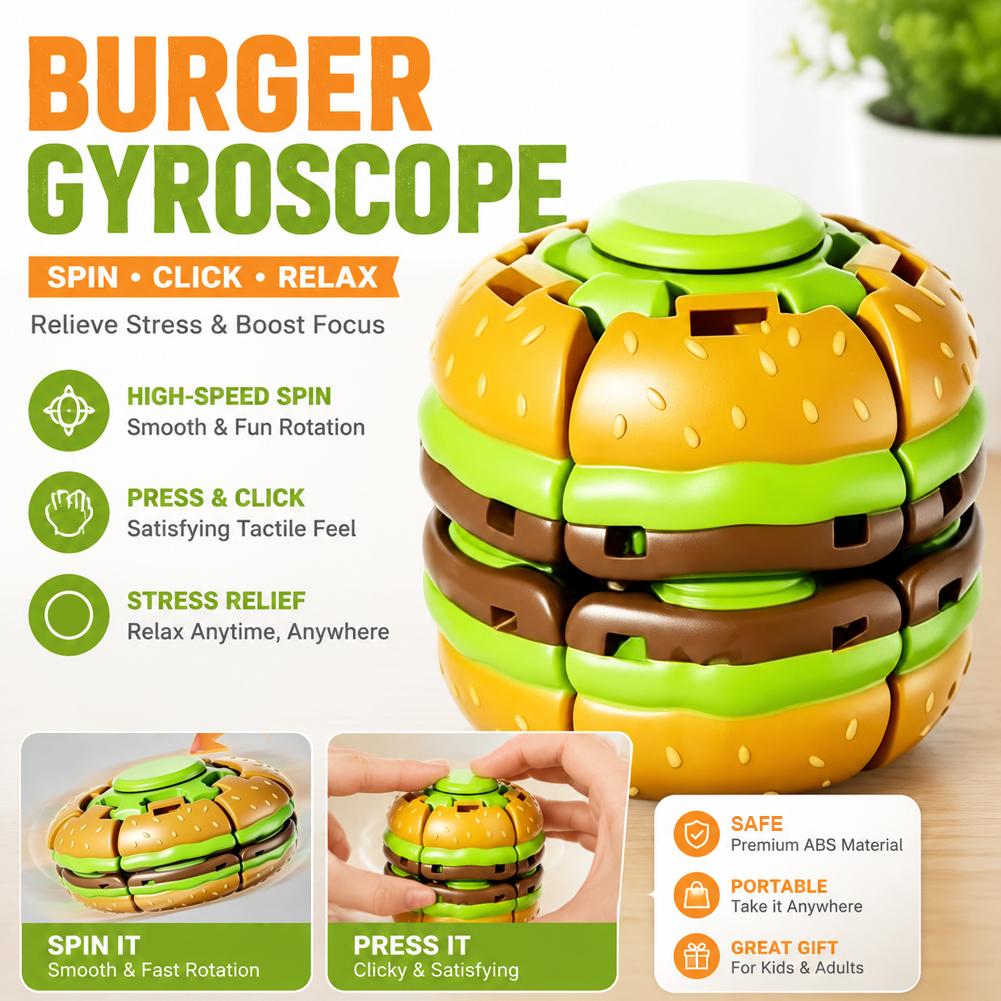 Burger Gyroskop Zabawka Antyst – Fidget Spinner Bearing recenzja i cena