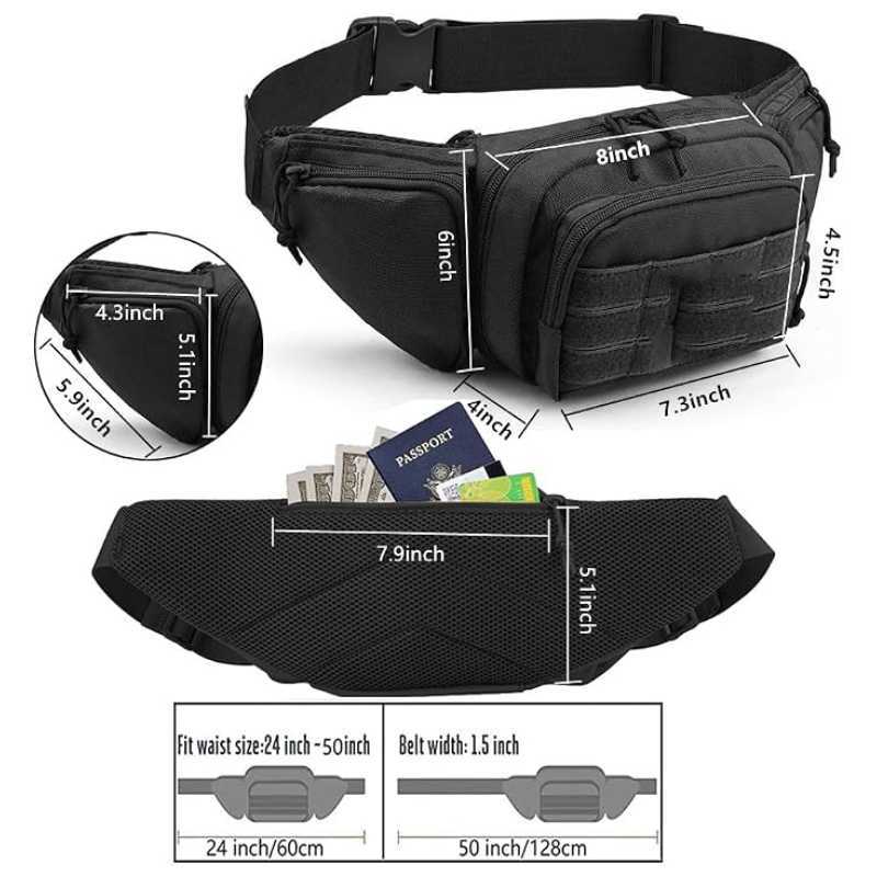 Wodoodporna torba biodrowa Mol – Edc Concealed Carry Fanny Pack recenzja i cena