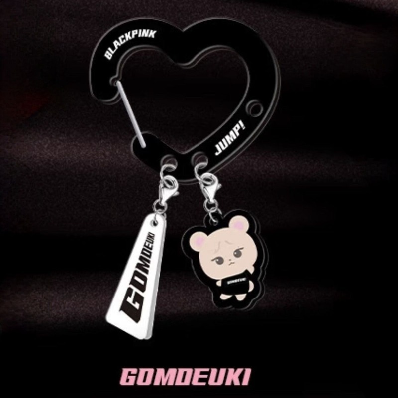 Czarno-różowe, urocze akrylowe – Carabiner Keychain recenzja i cena