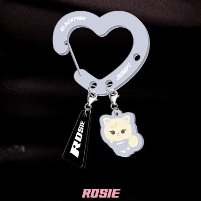 Czarno-różowe, urocze akrylowe – Carabiner Keychain recenzja i cena