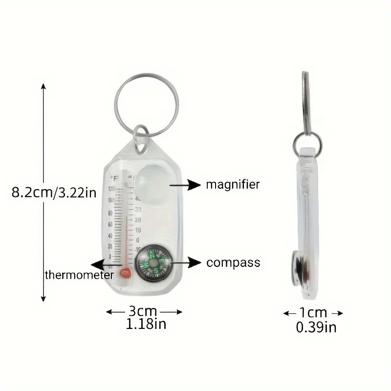 Kompas brelok 3 w 1, przenośny – Compass Keychain Mini recenzja i cena