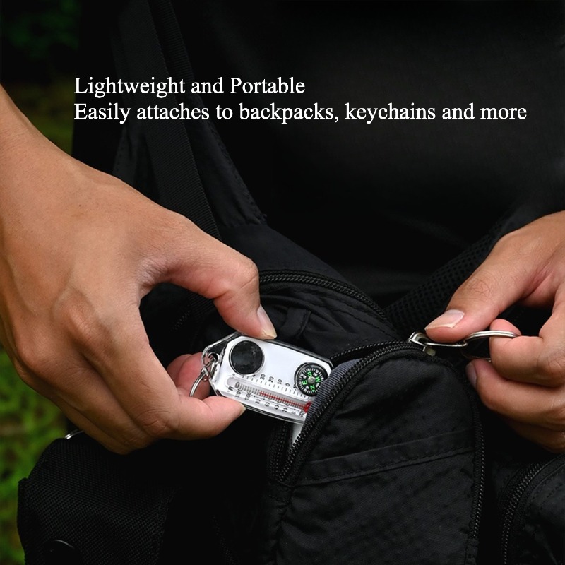 Kompas survivalowy na zewnątrz – Compass Keychain Mini recenzja i cena